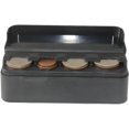 thumbnail image 1 of Juego de 2 monedero negro para coche, monedero, caja de almacenamiento, organizador de monedas, monedero de euro con tapa, bolsillo, monedero de euro para bolso portátil de coche (11,5*4*3,5 cm) ShuxiuWang 8390612916250, 1 of 1