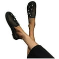 thumbnail image 2 of Aayomet Womens Business Casual Shoes Size 8 Fashion Women's With Rhinestone Flat Net Shoes Casual Summer Women Flip Flops Size 8,Black 7.5, 2 of 2