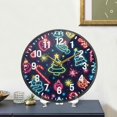 thumbnail image 4 of Yayeee Wall Clock Battery Operated 9.5" Silent Quartz Non-Ticking for Living Room Decor, Neon Christmas, 4 of 8