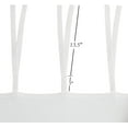 thumbnail image 4 of EcoNesxp 1 Pce Rideau Blanc à Nouer Semi-Transparent en Lin Mélange de Coton Rideau Décoratif pour Salon Fenêtre Blanc, 4 of 5