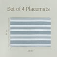 thumbnail image 5 of over&back Set of 4 Woven Placemats - Colorful Dining Table Mat - 100% Cotton - Machine Washable - Kitchen and Home Decor - Blue - 14" L X 20" W, 5 of 9