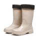 thumbnail image 1 of Botas de lluvia para mujer de tubo alto de color caramelo multicolor, botas impermeables de una pieza a prueba de lluvia, 1 of 6