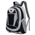 thumbnail image 2 of 25L Unisex Backpack Lightweight Multi-Pocket Daypack for School,Work,Hiking,Travel, Navy - B930, 2 of 9
