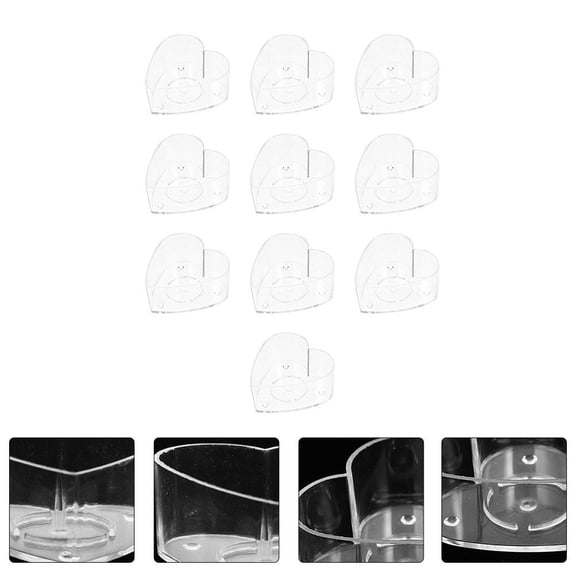 WHAMVOX  40 Pcs Holders Valentine's Day Candle Molds Practical