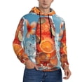 thumbnail image 2 of Cauagu Refreshing Citrus Splash for Men's Pullover Hooded Sweatshirt Athletic Casual Hoodie Aautumn Hoodie Sweatshirt for Men Pullover Casual Hooded Sweatshirt-X-Large, 2 of 7
