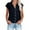 Navy, variant on Timegard Tops for Women Cotton Linen Cap Sleeve Button up Shirts Cap Sleeve Dressy Casual Tunic Tops