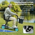 thumbnail image 6 of Adult & Senior-Friendly Portable Electric Scooter - Lightweight Folding Mobility Scooter (47lbs), 24V 270W Removable Lithium Battery, Included Storage Basket & Charger, 6 of 8