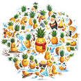 thumbnail image 2 of Cartoon Pineapple Theme Stickers, Waterproof Pineapple Theme Sticker for Water Bottle Laptop Phone Cases Planner Skateboard Luggage Helmet Party Favor Decor, Ideal for Adults Teens Teacher Rewards, 2 of 9