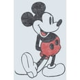 thumbnail image 2 of Men's Mickey & Friends Distressed Mickey Mouse Pose Graphic Tee White/Blue Medium, 2 of 4