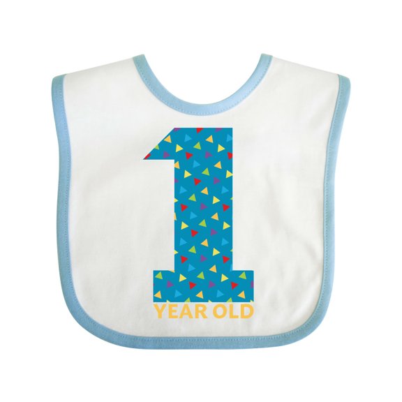 Inktastic First Birthday-1 Year Old Boys or Girls Baby Bib