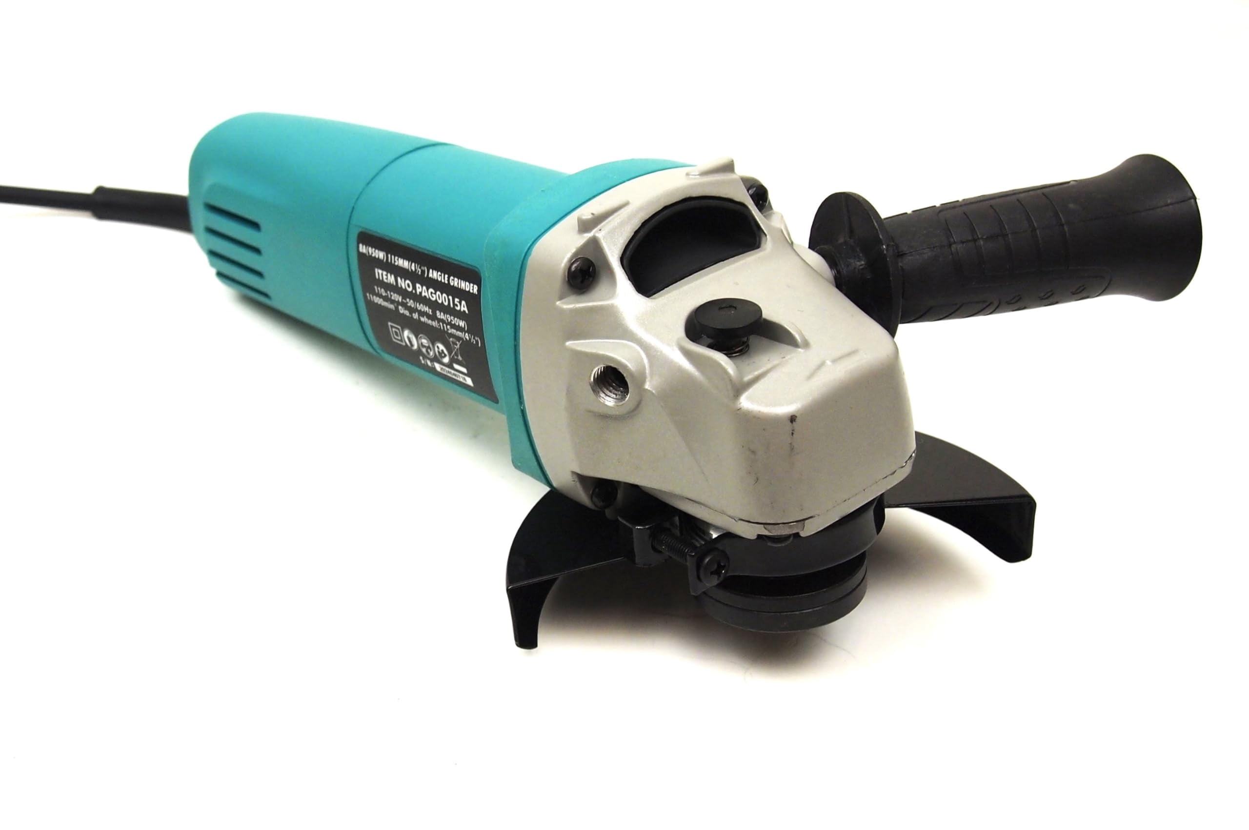 Victeche 4-1/2" 8 Amp Angle Grinder 950W Power Tools with Side Handle & Wrench, Aluminum Gear Housing, 11,000 RPM (Grinding Wheel Not Included)