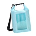 thumbnail image 2 of Funda impermeable para teléfono, bolsa seca de 5 l, bolsa flotante para kayak, bolsa para deportes al aire libre, rollo hermético Azul claro, 2 of 9