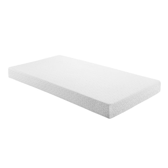 CoSoTower 6-Inch Twin Size Bed Mattress Gel-Infused Memory Foam Mattress, Firm, White, Mattress in A Box