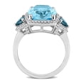 thumbnail image 4 of Everly Women's Topaz 14k White Gold Ring, 4 of 6