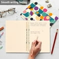 thumbnail image 4 of FORMRS 1-Subject Spiral Notebook 8" x 5" College Ruled 60 Refillable Sheet A5 Hard Cover, 2 Pack, Green Geometric, 4 of 7