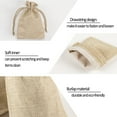 thumbnail image 2 of 75 Pcs Small Burlap Gift Bags with Drawstring - 5.4" x 3.7" Burlap Favor Sacks, Halloween Candy Bags Mini Gift Wrapping Bags for Wedding Festival Party Favors, DIY Craft, 2 of 6