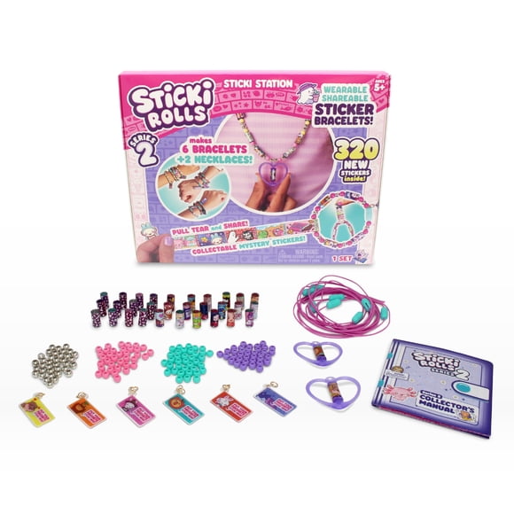 Kit de joyas Sky Castle STICKI Rolls Sticki Station con 320 pegatinas