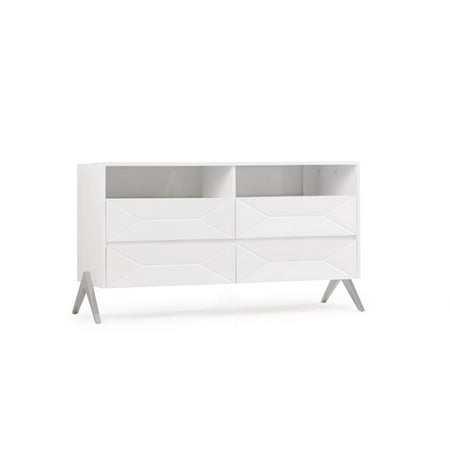 Modern White High Gloss Finish Dresser Vig Modrest Candid Com