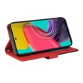 thumbnail image 2 of Compatible Samsung Galaxy M53 5G Case, Leather Wallet Case Stand View Magnetic Clasp Book Flip Folio Phone Cover - Red, 2 of 5