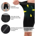 thumbnail image 4 of Roadbox 3 Pack Men's Compression Shorts Cool Dry Athletic Underwear for Workout Running Gym, 4 of 5