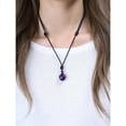 thumbnail image 2 of COAI Healing Stones Amethyst Round Bead Pendant Necklace, 2 of 5