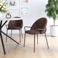 thumbnail image 2 of ZUO Chaise de Salle à Manger Kurt (Set de 2) Brun Foncé, 2 of 12