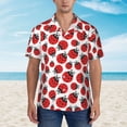 thumbnail image 4 of Daiia Cartoon Ladybug Hawaiian Shirt for Men Gentle Cotton Regular Short Sleeve Casual-Medium, 4 of 9