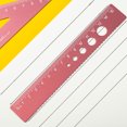 thumbnail image 5 of Cheers US 4Pcs/Set Triangular Architect Scale Ruler Set, Scale Ruler Kits Triangular Ruler,Protractor,Straight Ruler Red Architect Scale Ruler for Student,Engineer, 5 of 7