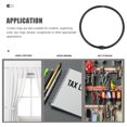 thumbnail image 3 of HINTRMENT 24Pcs Curtain Hook Rings in Black for Smooth Sliding in Household Use, 3 of 7