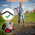 thumbnail image 4 of Yacona Lawn Leveling Rake, 30" x 10" Heavy Duty Garden Leveler Tool, with 78" Adjustable Handle, for Yard, Landscape, Farm, 4 of 7