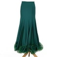 thumbnail image 1 of YM YOUMU Women Latin Dance Skirt Fishtail Dancewear for Ballroom Salsa Practice, 1 of 3