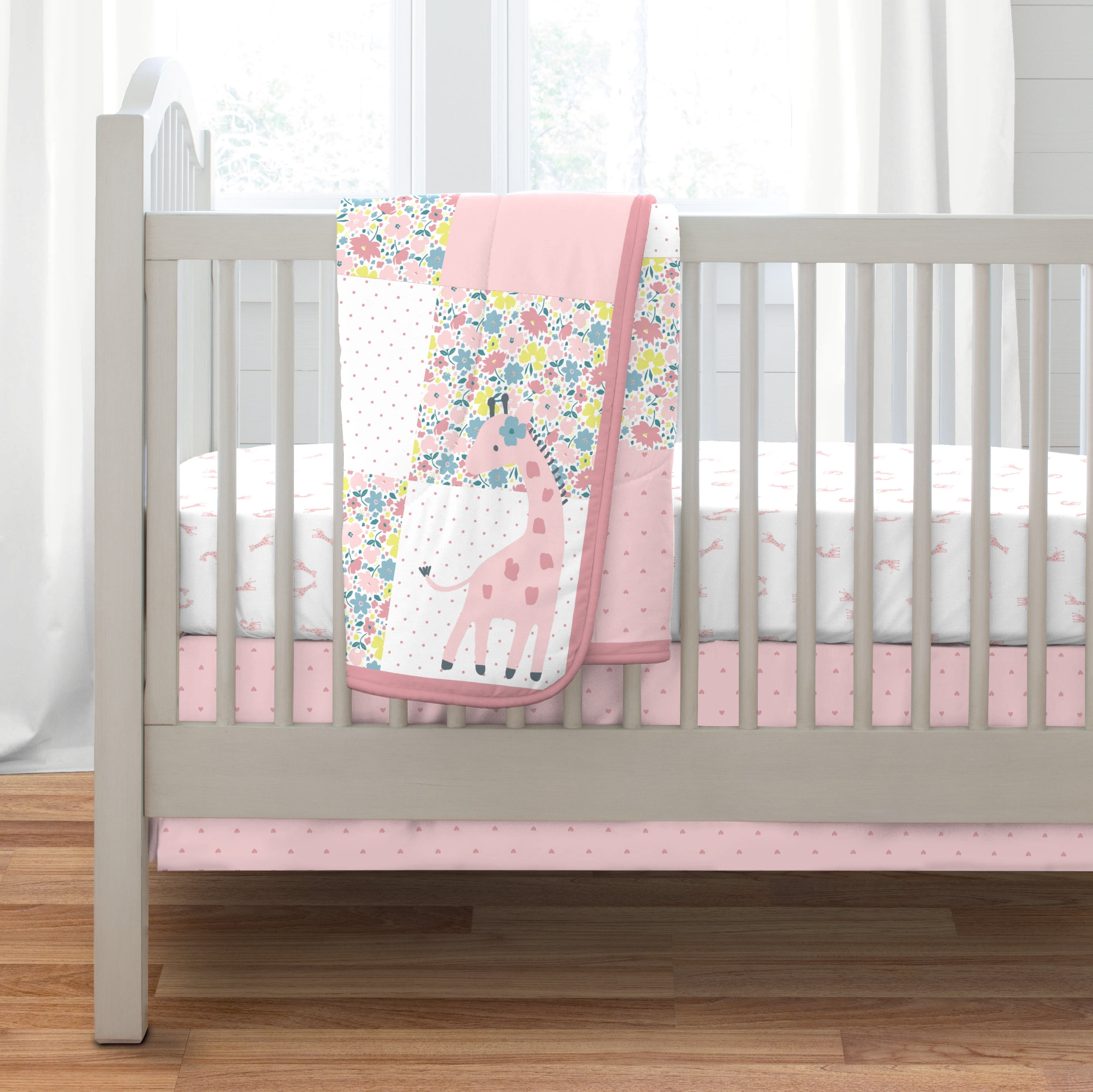 Giraffe Baby Crib Toy Wrap Around Crib Rail or Stroller Carriage or Car Seat 