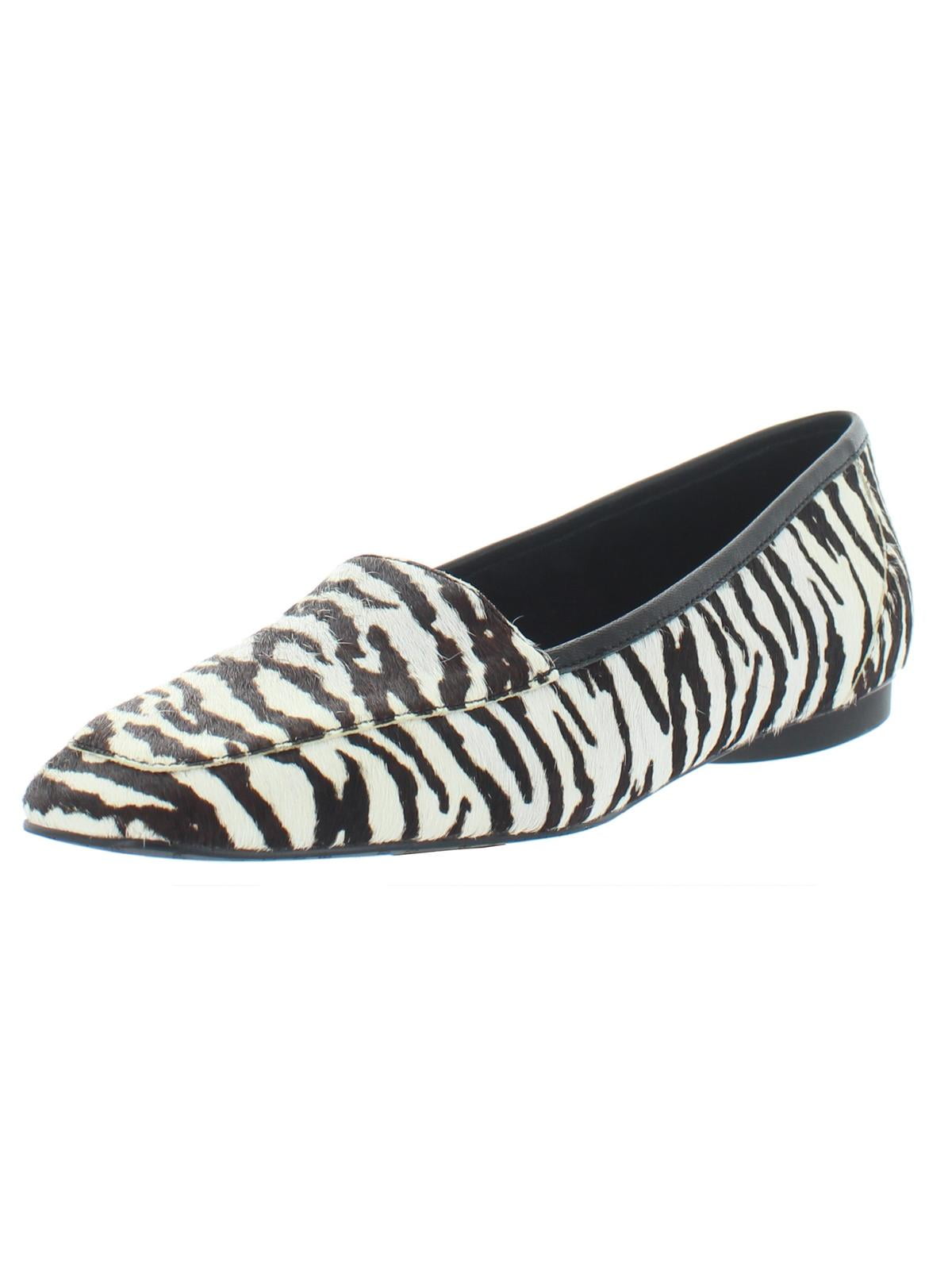 zebra print ballet flats