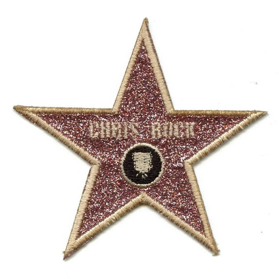 Chris Rock Hollywood Star Patch Walk of Fame Embroidered Iron on
