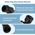 thumbnail image 4 of Unique Bargains Engine Coolant Hose Connector for Audi Q7 2016-2023 Plastic Radiator Coolant Hose Pipe Connector No.7L6122291H Black 1 pcs, 4 of 7