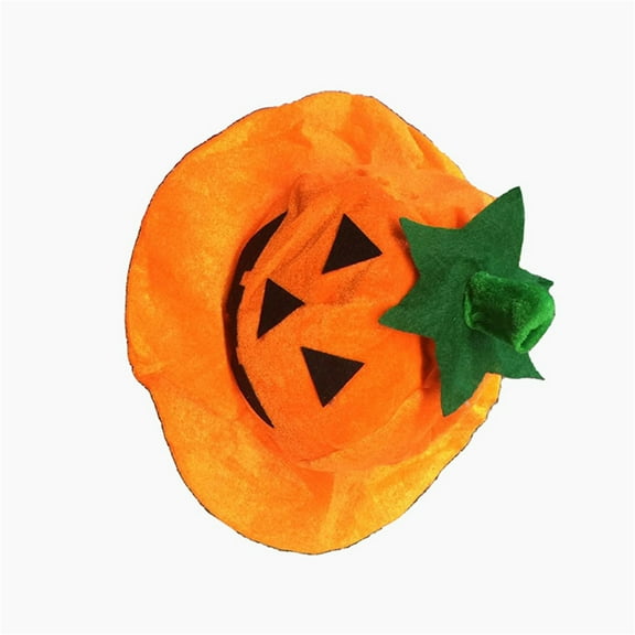 lanema Felt Pumpkin Cap Prop Headgear Home Decor Costume Accessories