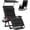 Black, variant on DKMOCO Zero Gravity Chair with Canopy, 29IN XL Reclining Camping Lounge Chairs w/Removable Cushion and Cup Holder, Folding Patio Recliner(Fossil Gray)