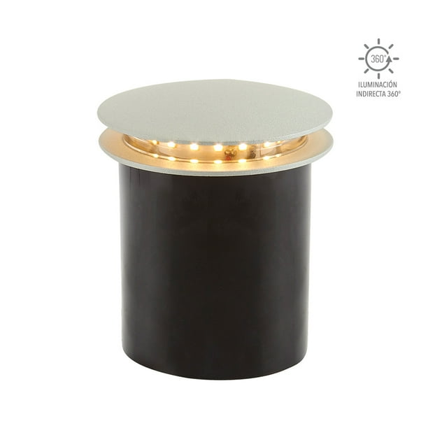 Lampara Empotrada Led Para Exterior Gris 1w Luz Suave Cálida
