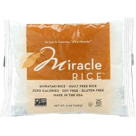 Miracle Noodle Rice - Shirataki - Miracle Rice - 8 oz - case of
