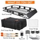 thumbnail image 2 of Caja Universal para Techo de 64"x39"x6", Capacidad 200 lbs, Portaequipajes Resistente con Bolsa Impermeable, Red de Carga y 2 Tensores, Para SUV y Camionetas, 2 of 7