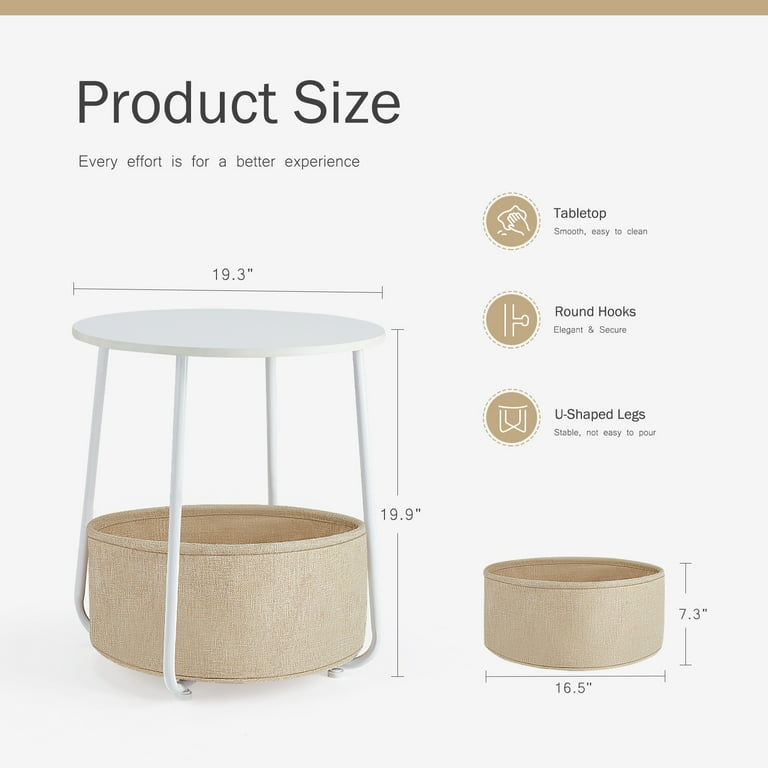 Gianna 2 Pack 2-Tier Round Side Table