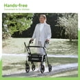 thumbnail image 2 of ZENART Mobility Rollator Walker for Seniors Adult with Adjustable Seat and 10" Wheels, Champagne Gold, 2 of 8