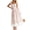 Blush Pink, variant on Women's Printed Tie Shoulder Midi Cami Dress with 100% Polyester Fabric for Elegant Everyday Wear and Effortless Style