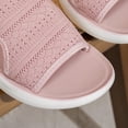 thumbnail image 6 of BADHUB Women's Wedge Sandals Breathable Mesh Knit Open Toe Sandals Lightweight Comfortable Summer Casual Walking Shoes Pink 41, 6 of 6