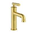 thumbnail image 2 of Avallon Single Hole, Single-Handle Sleek, Bathroom Faucet in Brushed Gold, 2 of 11