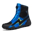 thumbnail image 3 of Botas de moto y zapatos de moto para todas las estaciones para hombre y mujer.,Negro y azul,42, 3 of 14