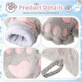 thumbnail image 5 of Yoyauz Cat's Paw Gloves Wow Gloves Cat's Paw Cosplay Faux Fur Plush Cat Gloves Lion Paw Fingerless Gloves For Girls Ladies, 5 of 6