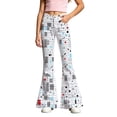 thumbnail image 5 of MuXiKeJi Clothes Girls School Uniform Dressy Pants with Pockets Size 6-15 Years | Kid Elastic High Waist Trousers, Stretchy, Loose Flare Leg, Fashion Casual Pants for girls, Pockets 13-14 Years, 5 of 5