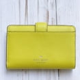 thumbnail image 6 of Kate Spade New York Women's Phoebe Refined Grain Leather Medium Wallet (Lime Slice), 6 of 7