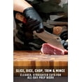 thumbnail image 3 of Dalstrong Chef & Cleaver Couteau Hybride - le 'Crixus' - 8 Pouces - Série Valhalla - Acier 9CR18MOV HC - Manche en Résine Rouge et Bois - Couteau de Chef Razor Sharp - avec Étui en Cuir, 3 of 8